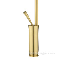 Premium Goose Neck Golden Brass Kitchen Faucet Mixer